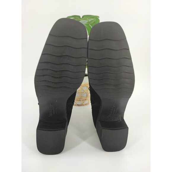 Salvatore Ferragamo Women’s Black Suede Leather Ankle Boots Size 8.5B US - Picture 6 of 8